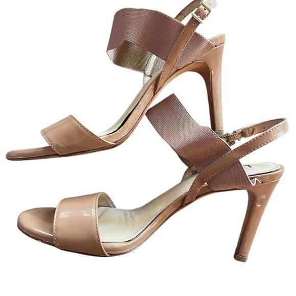 Antonio Melani Tan Slingback Heels Women’s 8.5 Leather Pointed Toe Career EUC - Picture 3 of 12